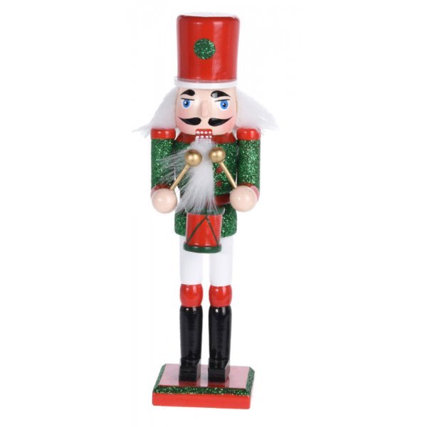 Χριστουγεννιάτικος Διακοσμητικός Μολυβένιος Στρατιώτης με Τυμπανάκι (18cm)